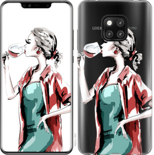 

Чохол Дівчина з келихом на Huawei Mate 20 Pro 841775