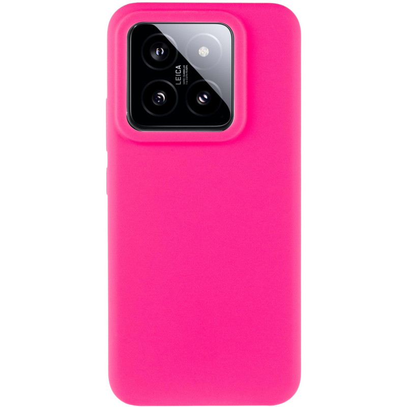 Фото Чехол Silicone Cover Lakshmi (AAA) для Xiaomi 14 Pro (Розовый / Barbie pink) на vchehle.ua