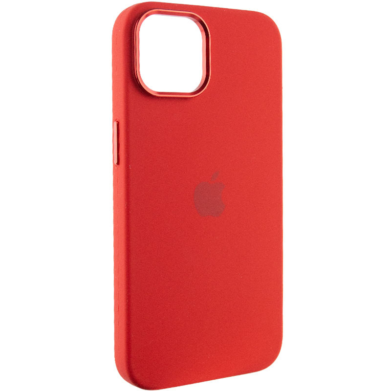 Чохол Silicone Case Metal Buttons (AA) на Apple iPhone 13 (6.1") (Червоний / Red)