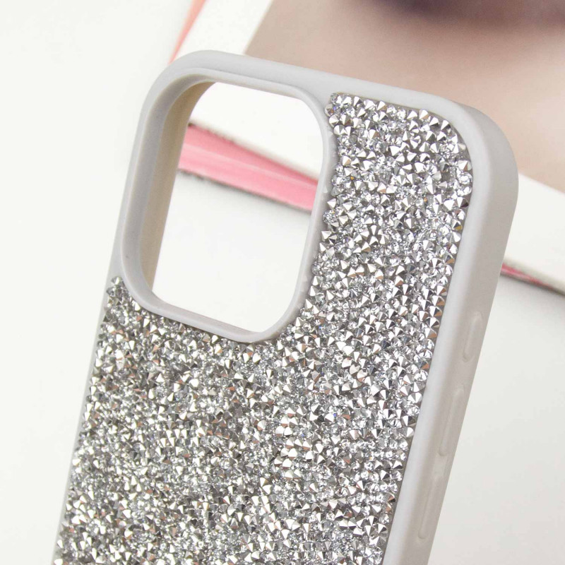 Купити TPU чохол Bling World Rock Diamond на Apple iPhone 14 Pro (6.1") (Срібний) на vchehle.ua