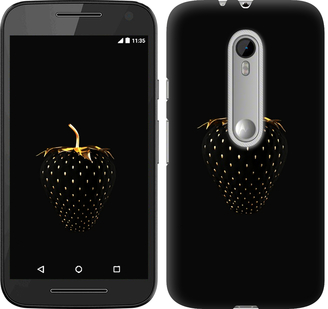 Чехол Черная клубника для Motorola Moto G3