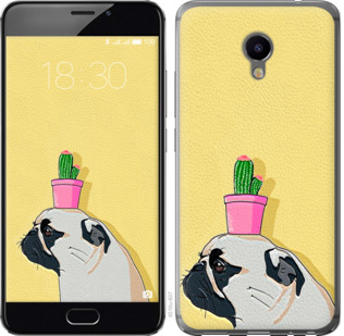 

Чохол Мопс з кактусом на Meizu M3e 795663
