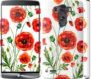 

Чехол Нарисованные маки для LG D855 743965