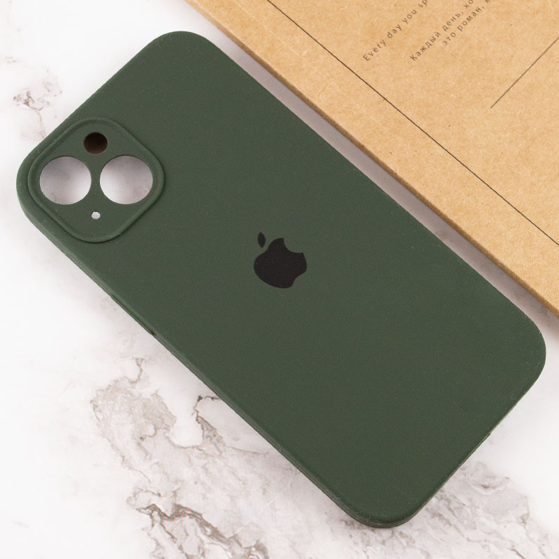 Чохол Silicone Case Full Camera Protective (AA) на Apple iPhone 13 (6.1") (Зелений / Cyprus Green) в магазині vchehle.ua