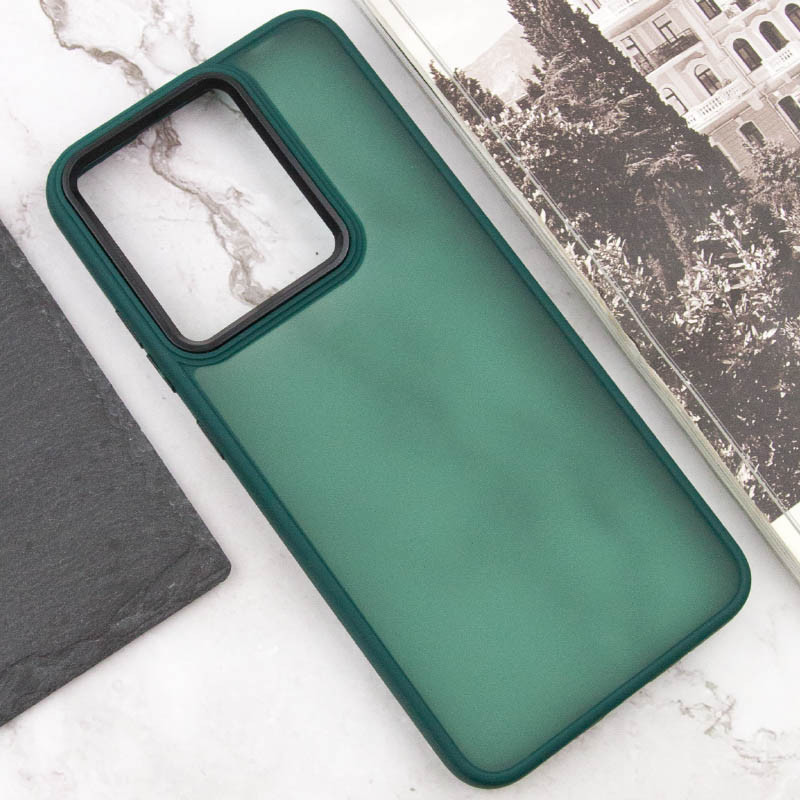 Чехол TPU+PC Lyon Frosted для Xiaomi Redmi 13C / Poco C65 (Green) в магазине vchehle.ua