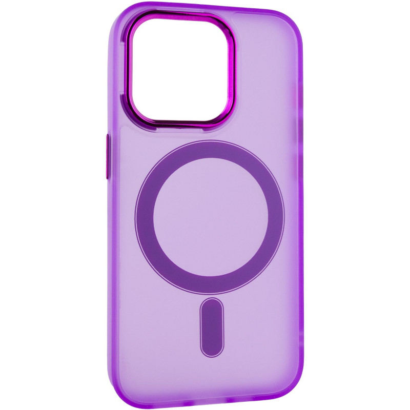 Фото Чехол TPU+PC Lily with Magnetic safe для Apple iPhone 14 Pro Max (6.7") (Purple) на vchehle.ua