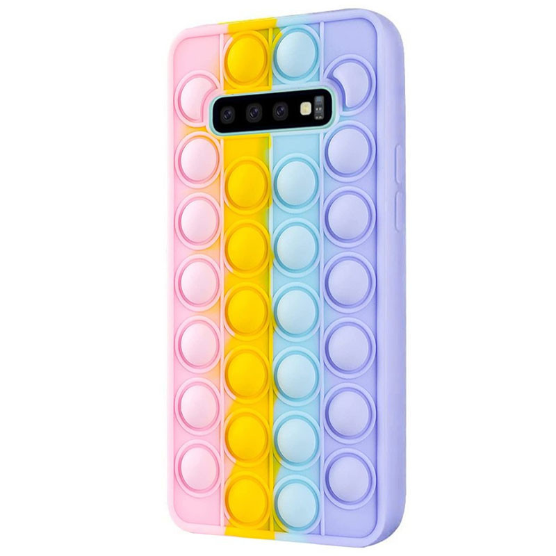 

Силіконовий 3D чохол-антистрес Pop it Bubble на Samsung Galaxy S10 (Різнокольоровий) 1187030