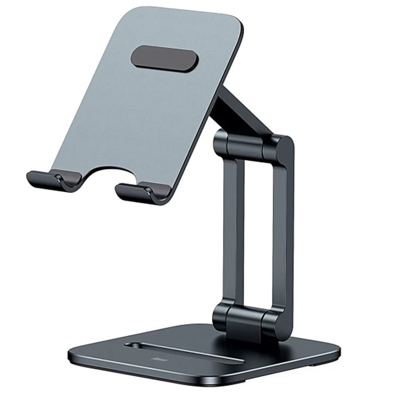 Фото Подставка для телефона Baseus Biaxial Foldable Metal Stand (LUSZ000013) (Grey) в магазине vchehle.ua