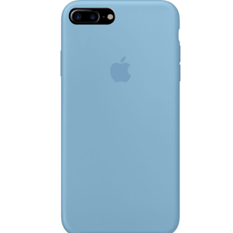 Чохол Silicone Case Full Protective (AA) на Apple iPhone 7 plus / 8 plus (5.5") (Блакитний / Cornflower)