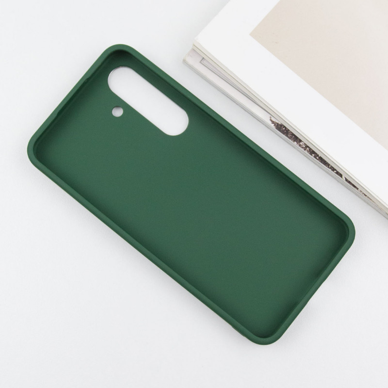 TPU чехол Bonbon Metal Style для Samsung Galaxy S24 / S25 (Зеленый / Army green) в магазине vchehle.ua