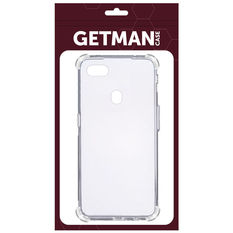 Фото TPU чехол GETMAN Ease logo усиленные углы для Oppo A73 (2017) (Бесцветный (прозрачный)) на vchehle.ua