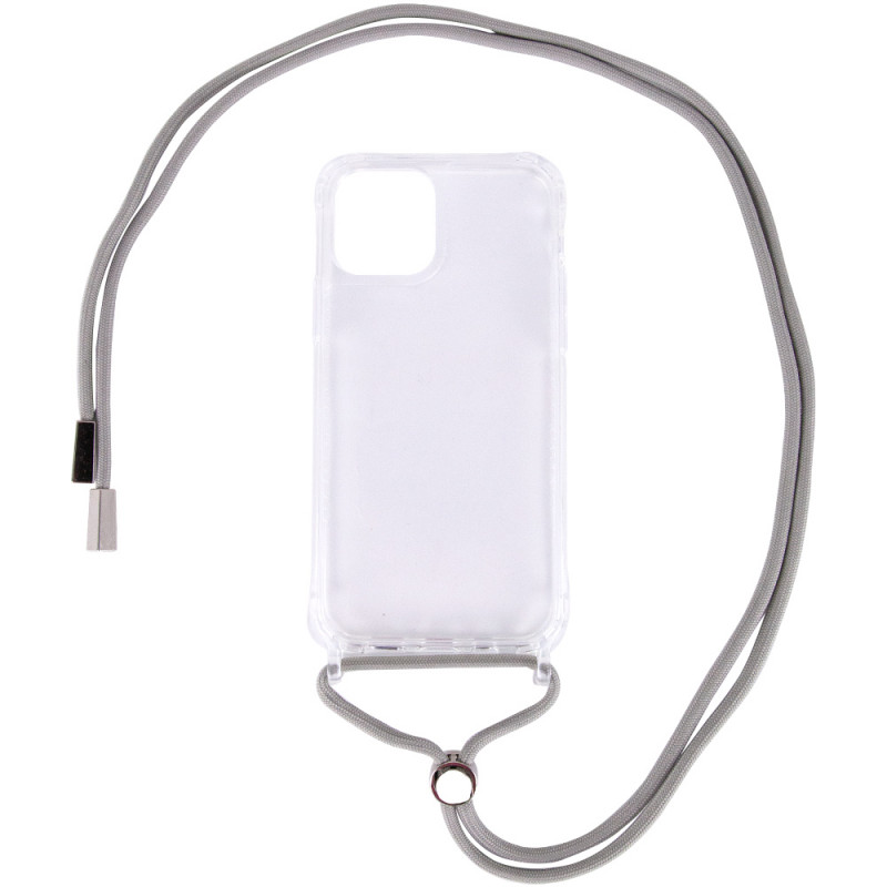 

Чохол TPU Crossbody Transparent для iPhone 12 Pro (Сірий) 1100798