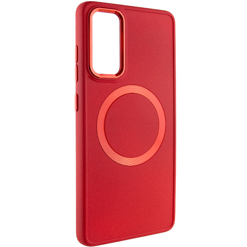 TPU чехол Bonbon Metal Style with Magnetic safe для Samsung Galaxy S23 FE (Красный / Red)