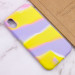 Чехол Silicone case full Aquarelle для Apple iPhone XR (6.1") (Сиренево-желтый) в магазине vchehle.ua
