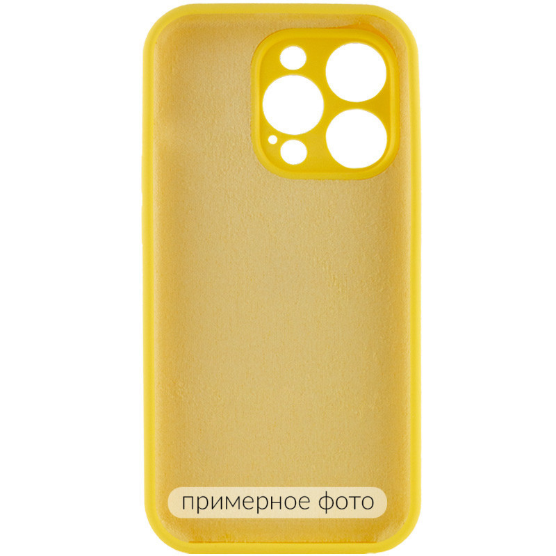 Фото Чехол Silicone Case Full Camera Protective (AA) NO LOGO для Apple iPhone 16 (6.1") (Желтый / Yellow) на vchehle.ua