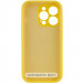 Фото Чехол Silicone Case Full Camera Protective (AA) NO LOGO для Apple iPhone 16 (6.1") (Желтый / Yellow) на vchehle.ua