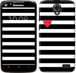 

Чехол Черно-белые полосы для Lenovo A388t 751799
