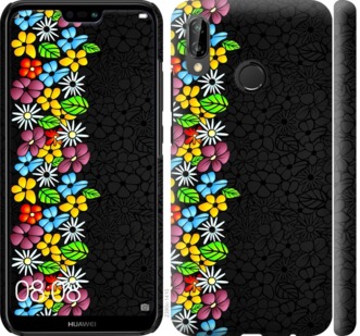 

Чехол цветочный орнамент для Huawei P20 Lite 694193