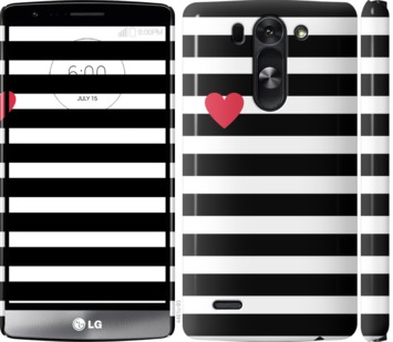 

Чохол Чорно-білі смуги на LG G3s D724 751863