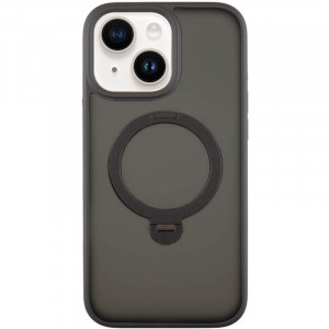 TPU+PC чохол Metal Buttons with Magnetic Safe Colorful HQ Ring для Apple iPhone 15 (6.1")