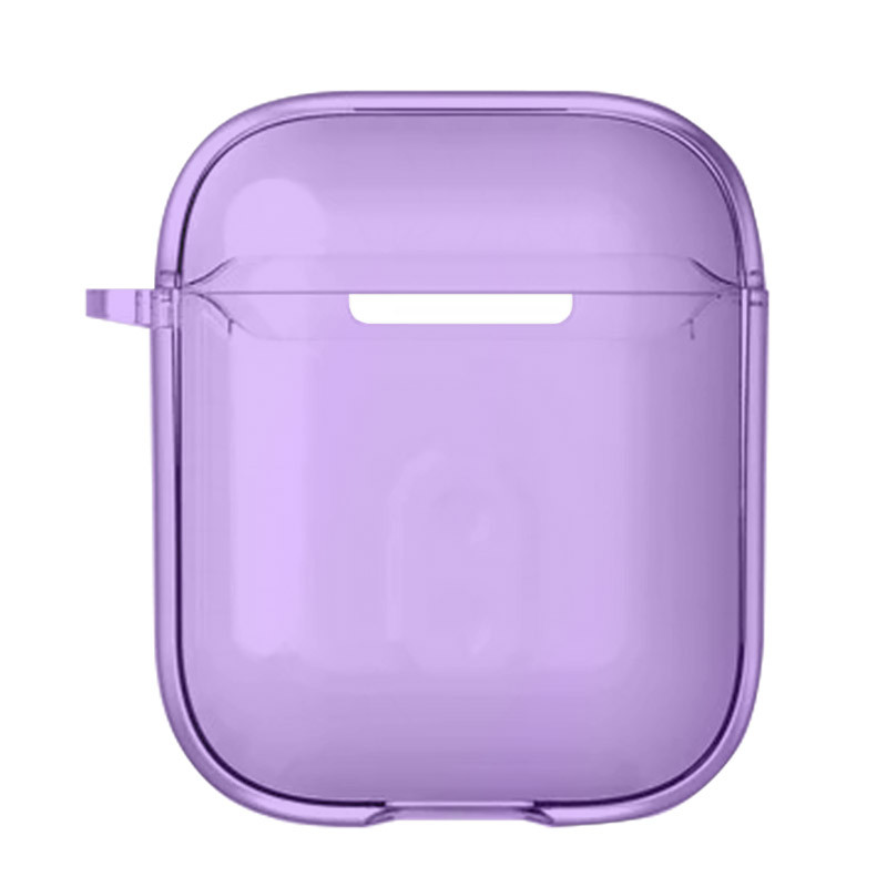 Фото Футляр TPU Colorful для наушников Airpods 1/2 (Purple) на vchehle.ua