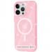 Чохол TPU Galaxy Sparkle (MagFit) на Apple iPhone 16 (6.1") (Pink+Glitter)