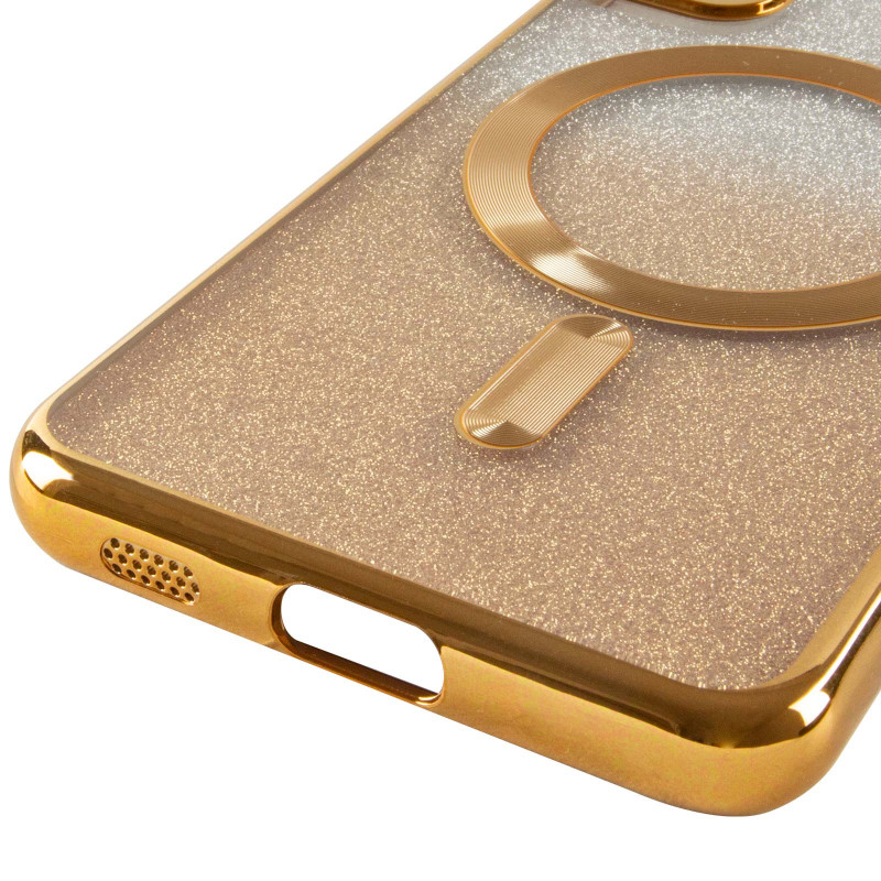 TPU чехол Delight case with Magnetic Safe с защитными линзами на камеру для Samsung Galaxy S21 FE (Золотой / Gold) в магазине vchehle.ua