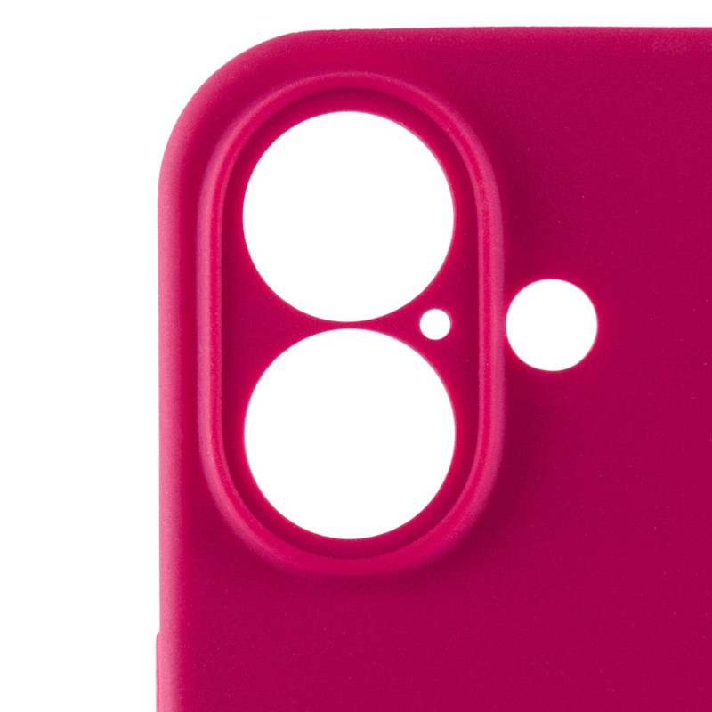 Чохол Silicone Case Full Camera Protective (AA) на Apple iPhone 16 (6.1") (Червоний / Rose Red) в магазині vchehle.ua