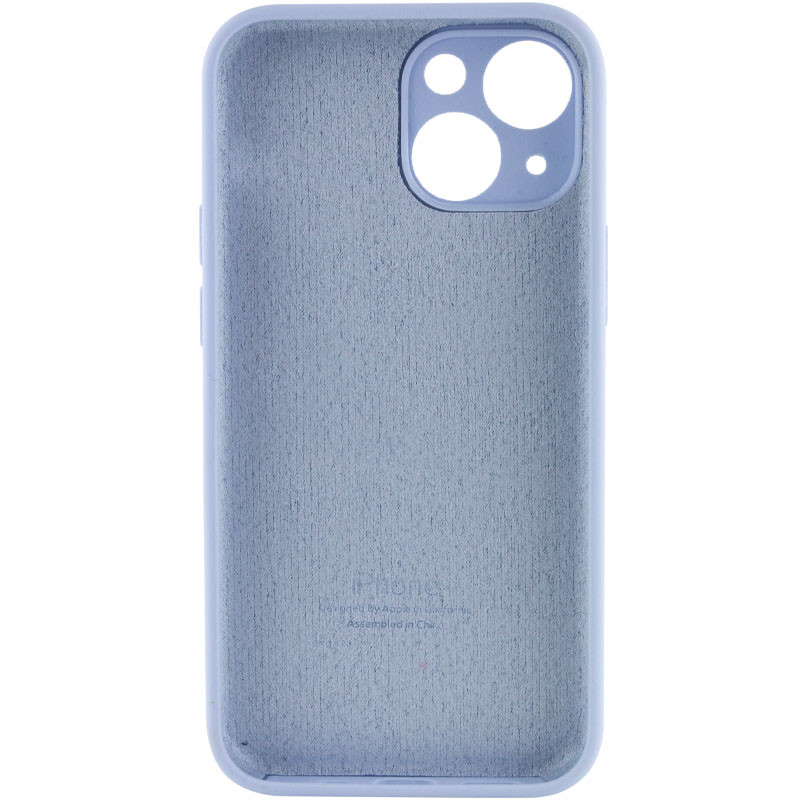 Фото Чехол Silicone Case Full Camera Protective (AA) для Apple iPhone 13 (6.1") (Голубой / Lilac Blue) на vchehle.ua