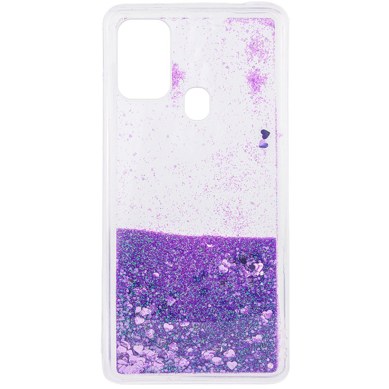 

TPU чохол Liquid hearts на Samsung Galaxy A21s (Фіолетовий) 1067837