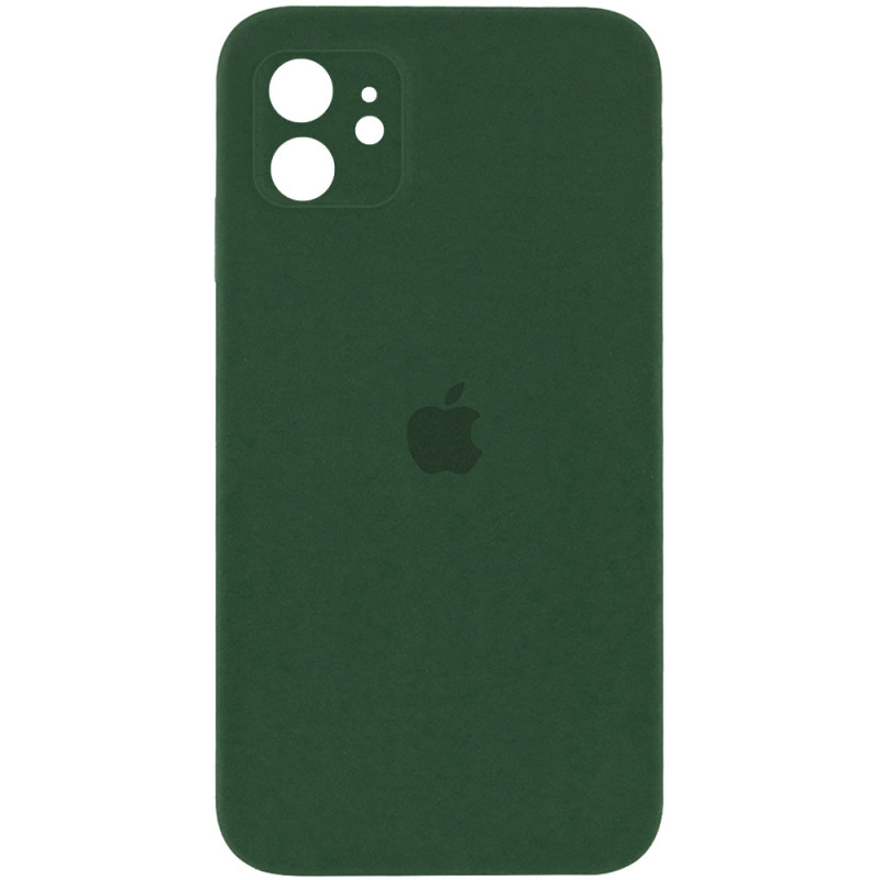 Чохол Silicone Case Square Full Camera Protective (AA) на Apple iPhone 11 (6.1") (Зелений / Cyprus Green)