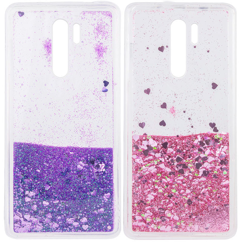 TPU чехол Liquid hearts для Xiaomi Redmi 9