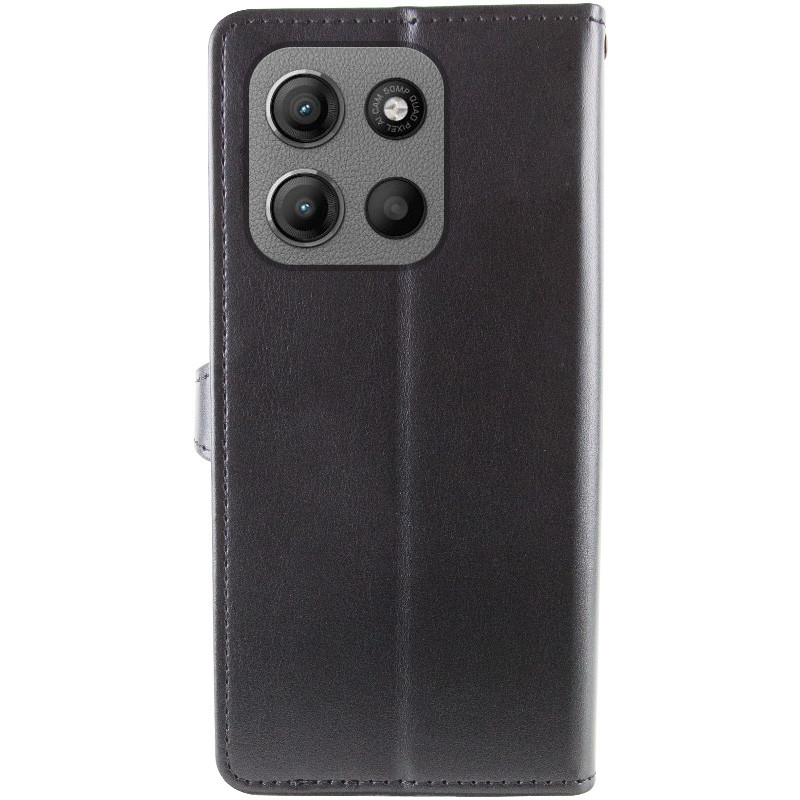 Фото Кожаный чехол-книжка GETMAN Gallant (PU) для Motorola Moto G15 4G (Черный) на vchehle.ua