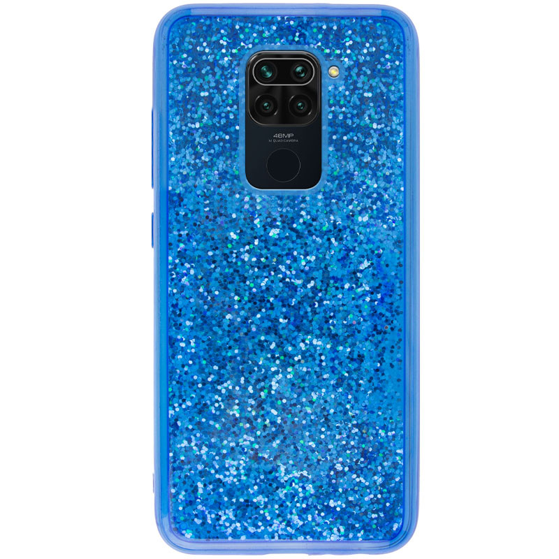 

TPU+PC чохол Sparkle (glitter) для Xiaomi Redmi Note 9 (Синій) 911186