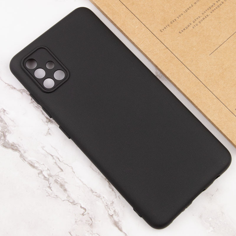 Фото Чехол TPU GETMAN Liquid Silk Full Camera для Samsung Galaxy A71 (Черный / Black) в магазине vchehle.ua