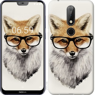 

Чехол Лис в очках для Nokia 6.1 Plus 688824