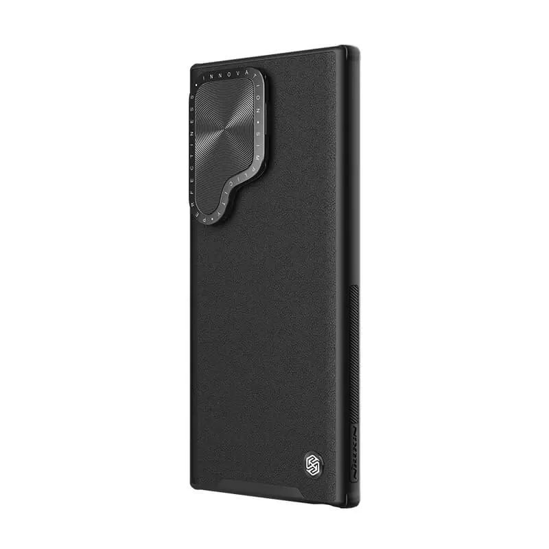 Фото Кожаная накладка Nillkin Camshield Leather Prop для Samsung Galaxy S24 Ultra (Black) в магазине vchehle.ua