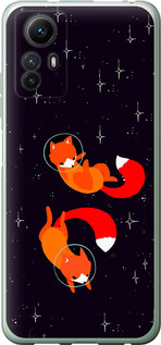 Чехол Лисички в космосе для Xiaomi Redmi Note 12S
