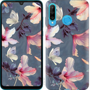 Чехол Нарисованные цветы для Huawei Honor 10i