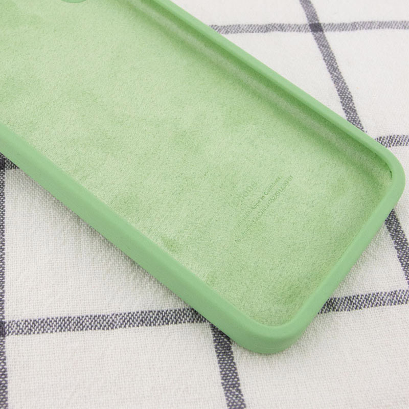 Фото Silicone Case Square Full Camera Protective (AA) NOLOGO для Apple iPhone 11 (6.1") (Мятный / Mint) в магазине vchehle.ua