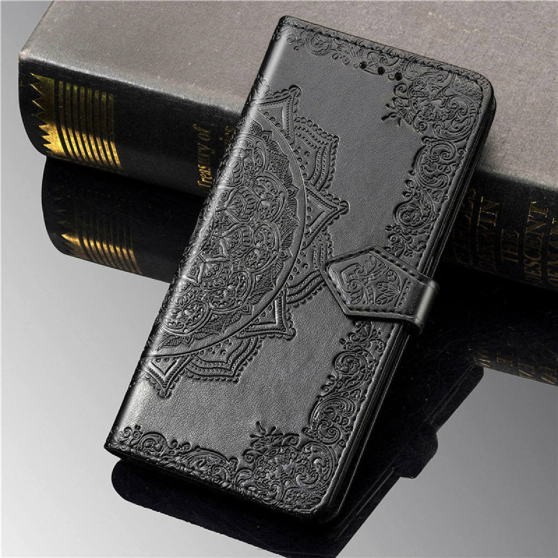 Кожаный чехол-книжка Art Case с визитницей для Xiaomi Redmi Note 10 Pro / 10 Pro Max (Черный) в магазине vchehle.ua