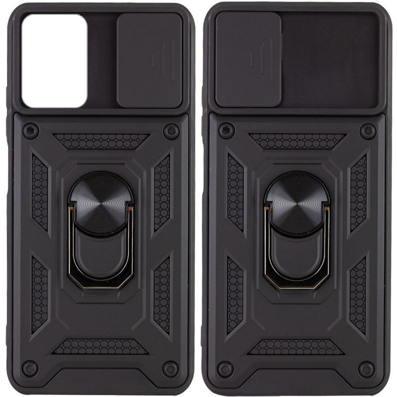 Ударопрочный чехол Camshield Serge Ring для Xiaomi Redmi Note 11 5G (Черный)