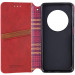 Фото Шкіряний чохол-книжка GETMAN Cubic (PU) на Xiaomi Redmi 14C / Poco C75 (Червоний) в маназині vchehle.ua
