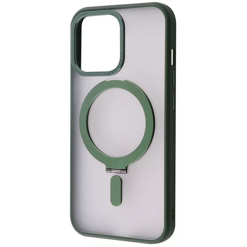 TPU+PC чехол WAVE Attraction case with Magnetic Safe для Apple iPhone 12 Pro / 12 (6.1") (Green)