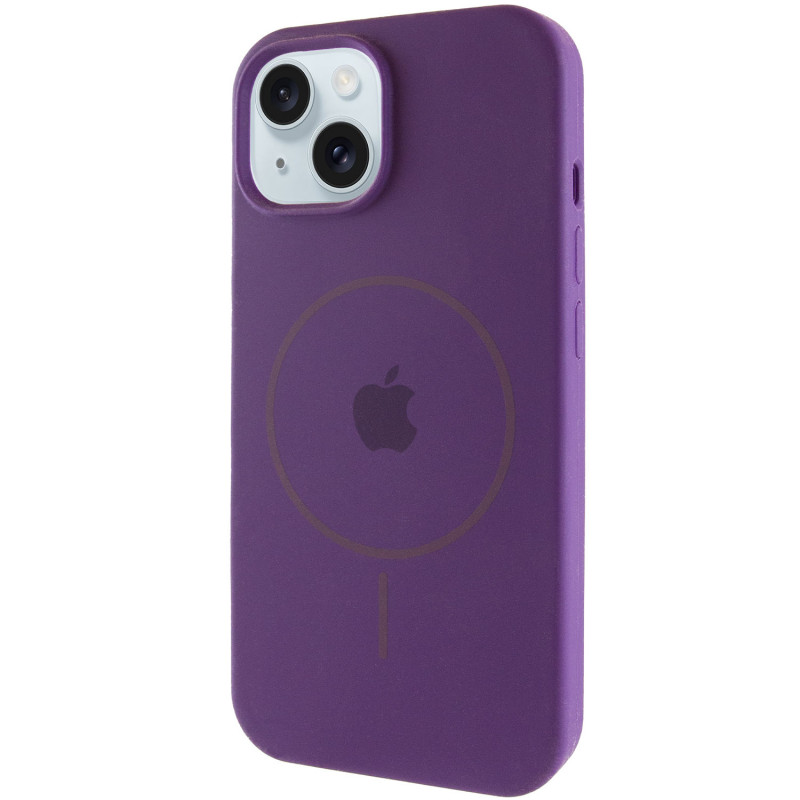 Чохол Silicone Case Full Protective (AA) with Magnetic Safe на Apple iPhone 15 Plus (6.7") (Фіолетовий / Amethyst)