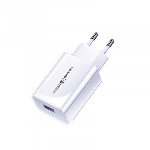 СЗУ USAMS US-CC083 T22 Single USB QC3.0 Travel Charger (EU)