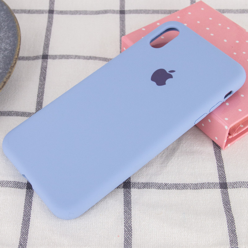 Фото Чохол Silicone Case Full Protective (AA) на Apple iPhone XS Max (6.5") (Блакитний / Lilac Blue) на vchehle.ua