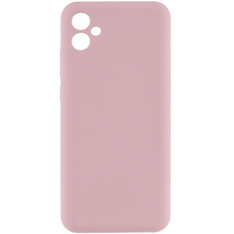 Чехол TPU GETMAN Liquid Silk Full Camera для Samsung Galaxy A06 (Розовый / Pink Sand)