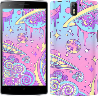 

Чехол Розовая галактика для OnePlus 1 633670