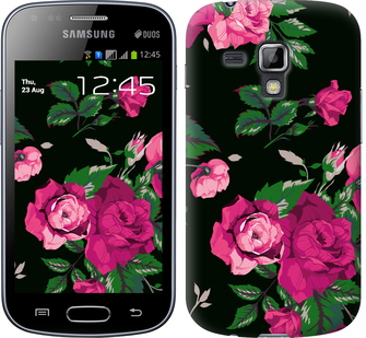 

Чохол Троянди на чорному тлі на Samsung Galaxy S Duos s7562 546809